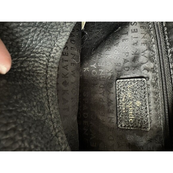 Kate Spade Black Pebbled Leather Handbag Crossbody - Picture 4 of 10